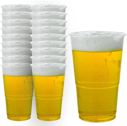 Plastic Half Pint Glass Clear (Pack of 50) 0510033