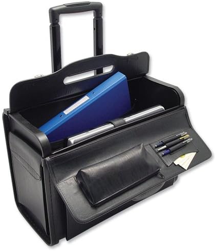 Masters Pilot Case Wheeled PVC Leather-look Telescopic Handle Black Ref 2179