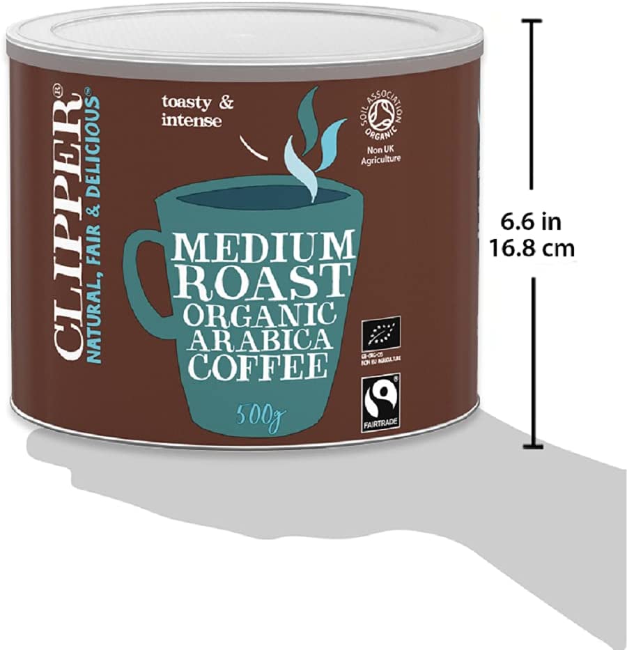 Clipper Fairtrade Arabica Organic Coffee 500g - ONE CLICK SUPPLIES