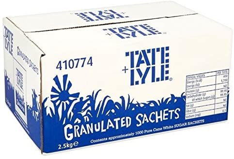 Tate and Lyle White Sugar Sachets (Pack of 1000) - ONE CLICK SUPPLIES