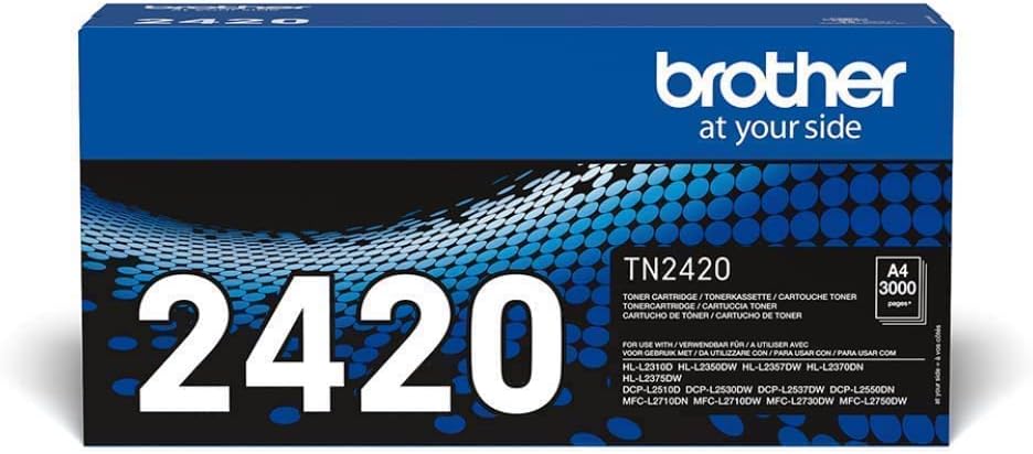 Brother TN-2420 (Yield: 3000 Pages) Black Toner Cartridge