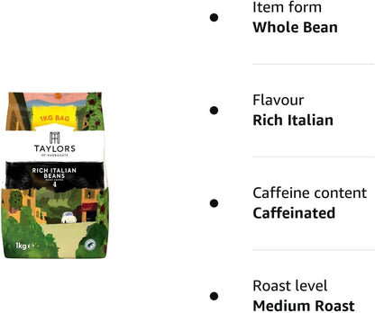 Taylors of Harrogate Rich Italian Coffee Beans 1kg