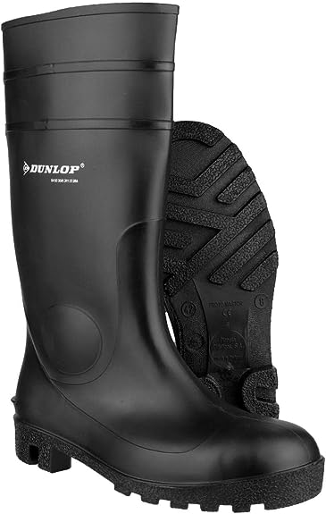 Dunlop Protomaster Safety Wellington Boots Black {All Sizes}