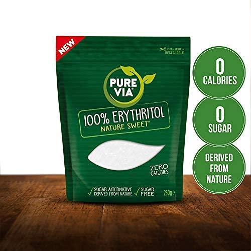 Pure Via 100% Erythritol Nature Sweet 250g {Halal & Gluten Free} - ONE CLICK SUPPLIES