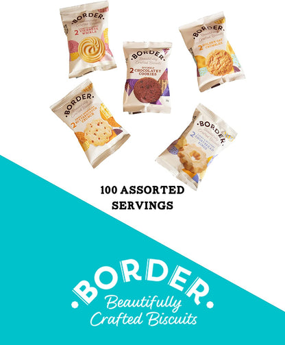 Border Biscuits 100 Luxury Mini Twin Packs (5 Varieties) - ONE CLICK SUPPLIES
