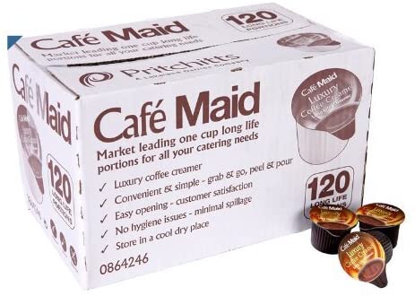 Cafe Maid Luxury Coffee Creamer Pots 12ml (Pack of 120) A02082 - ONE CLICK SUPPLIES