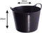 Red Gorilla {Tubtrug} Black Recycled Tub Small 14 Litre - ONE CLICK SUPPLIES