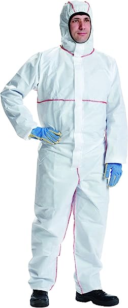 Dupont Proshield 20 CHF5 Disposable Coverall, White, Flame Retardant.