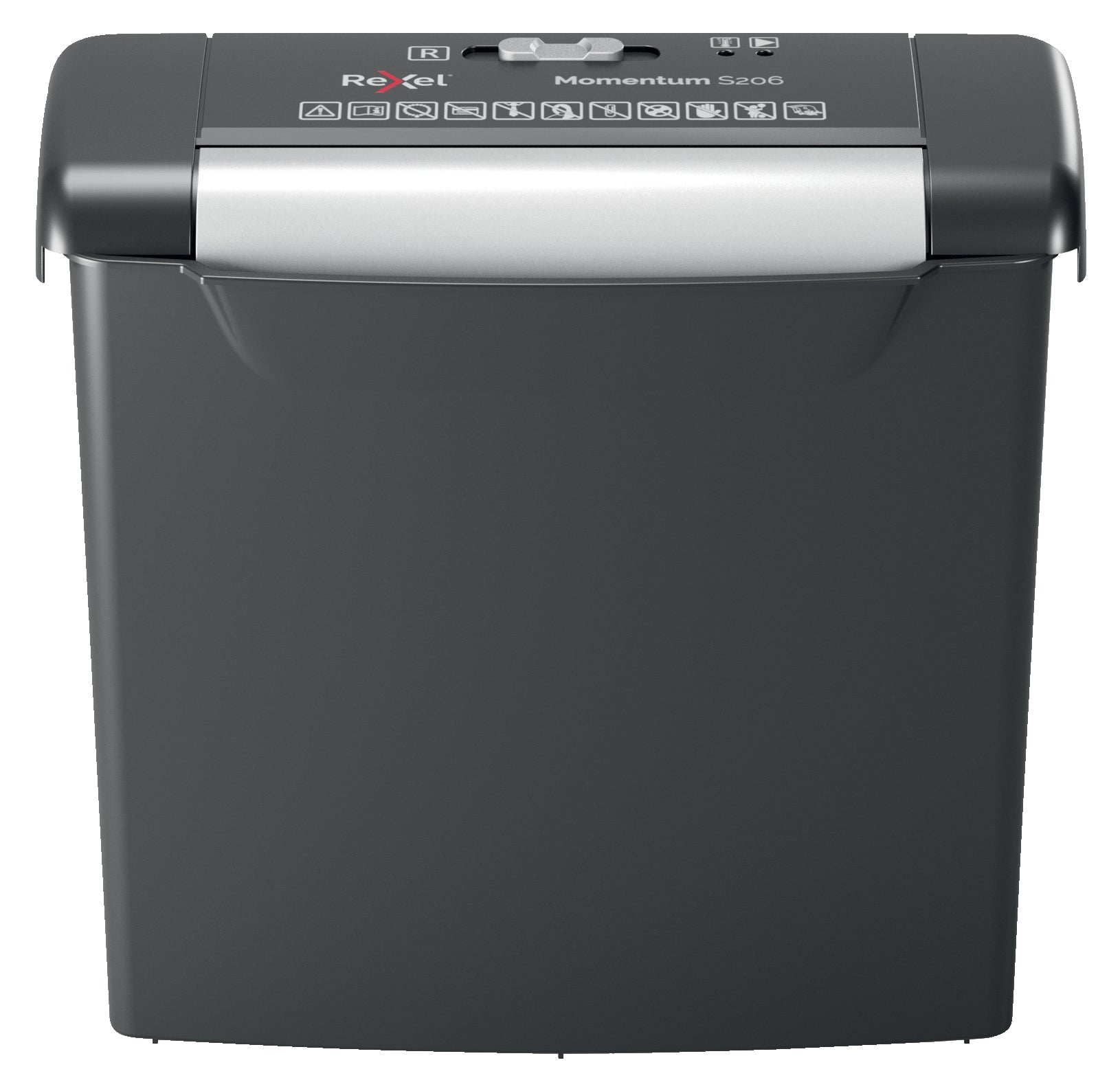 Rexel Momentum S206 Strip Cut Shredder 9 Litre 6 Sheet Black 2104568 - ONE CLICK SUPPLIES