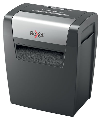 Rexel Momentum X406 Cross Cut Shredder 15 Litre 6 Sheet Black 2104569 - ONE CLICK SUPPLIES