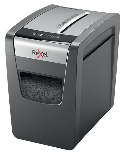 Rexel Momentum X410-SL Slimline Cross Cut Shredder 23 Litre 10 Sheet Black 2104573 - ONE CLICK SUPPLIES