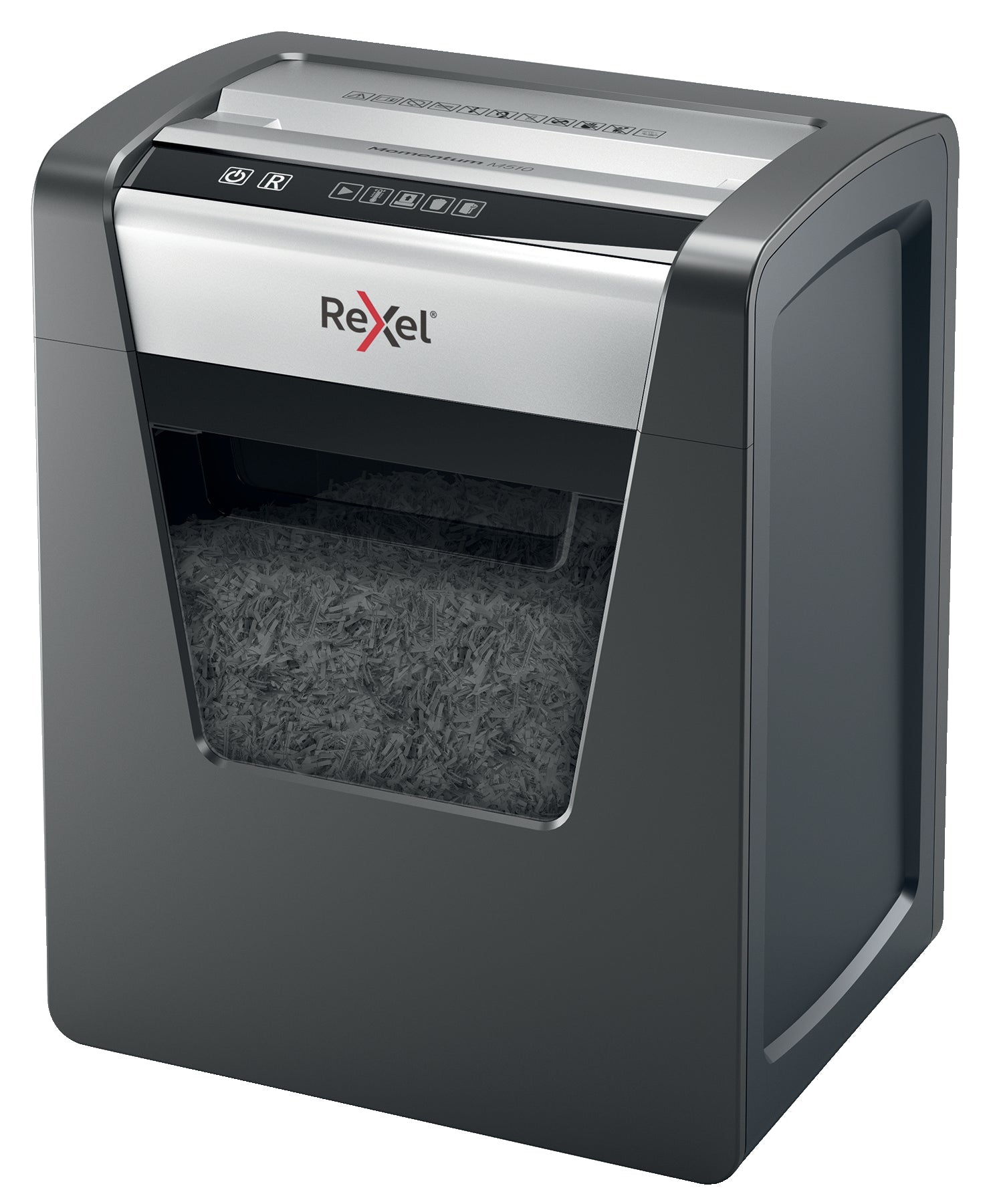 Rexel Momentum M510 Micro Cut Shredder 23 Litre 10 Sheet Black 2104575 - ONE CLICK SUPPLIES