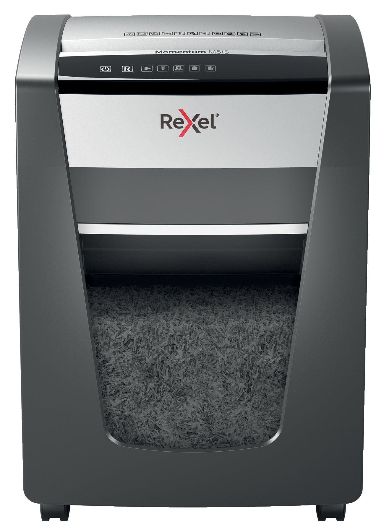 Rexel Momentum M515 Micro Cut Shredder 30 Litre 15 Sheet Black 2104577 - ONE CLICK SUPPLIES