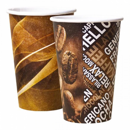 Benders Venezia Paper Cup 9oz Brown 50's - ONE CLICK SUPPLIES