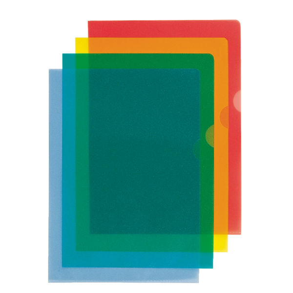 Esselte Cut Back Folder Polypropylene A4 105 Micron Blue (Pack 100) 54837 - ONE CLICK SUPPLIES