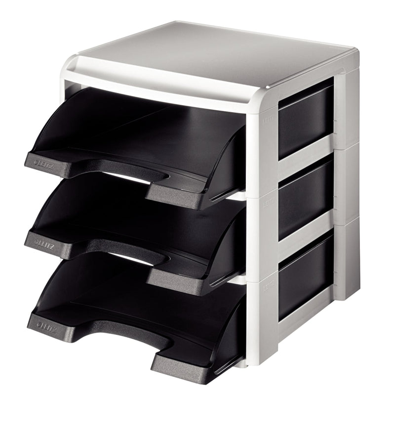 Leitz Plus Letter Tray Rack Black 53270095 - ONE CLICK SUPPLIES