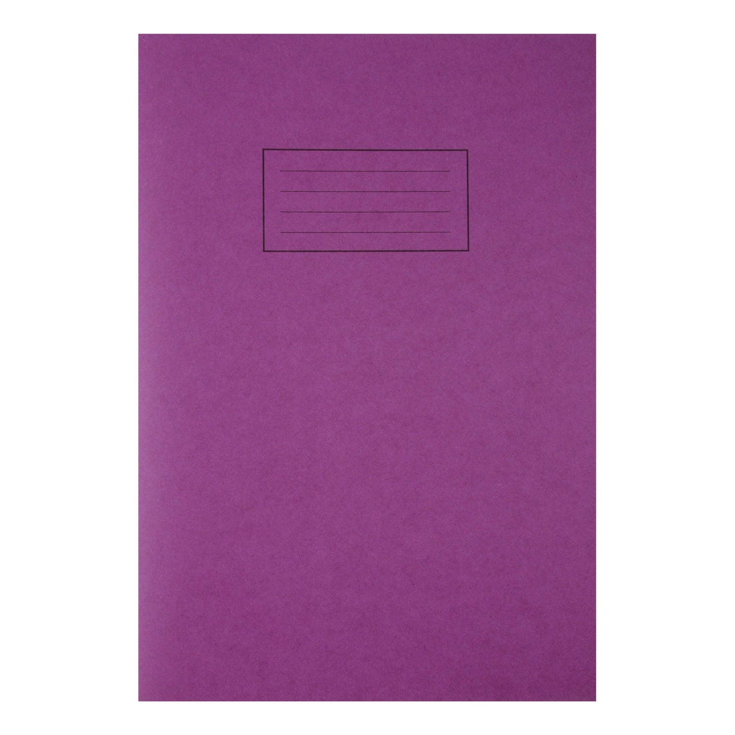 Silvine Exercise Book Ruled and Margin 80 Pages A4 Purple Ref EX111 (Pack 10) - ONE CLICK SUPPLIES