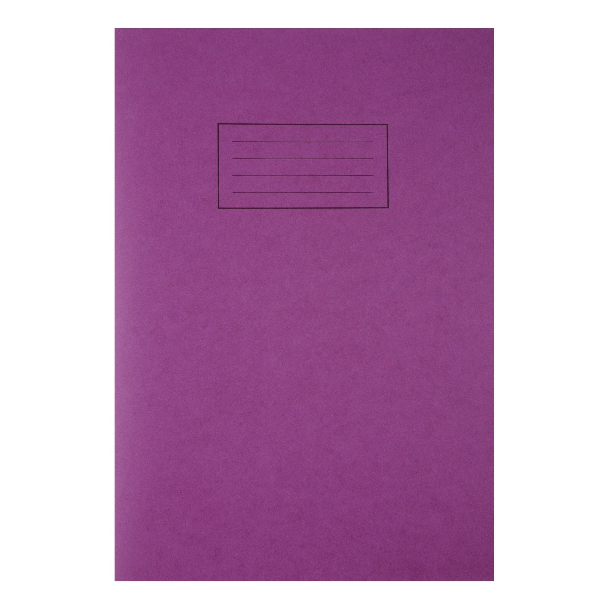 Silvine Exercise Book Ruled and Margin 80 Pages A4 Purple Ref EX111 (Pack 10) - ONE CLICK SUPPLIES