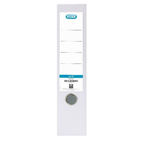 Elba Smart Pro+ Lever Arch File A4 80mm Spine Polypropylene White 100202160