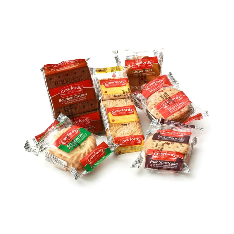 Crawfords Mini Packs Assorted Biscuits 100 Packs of 3 Biscuits