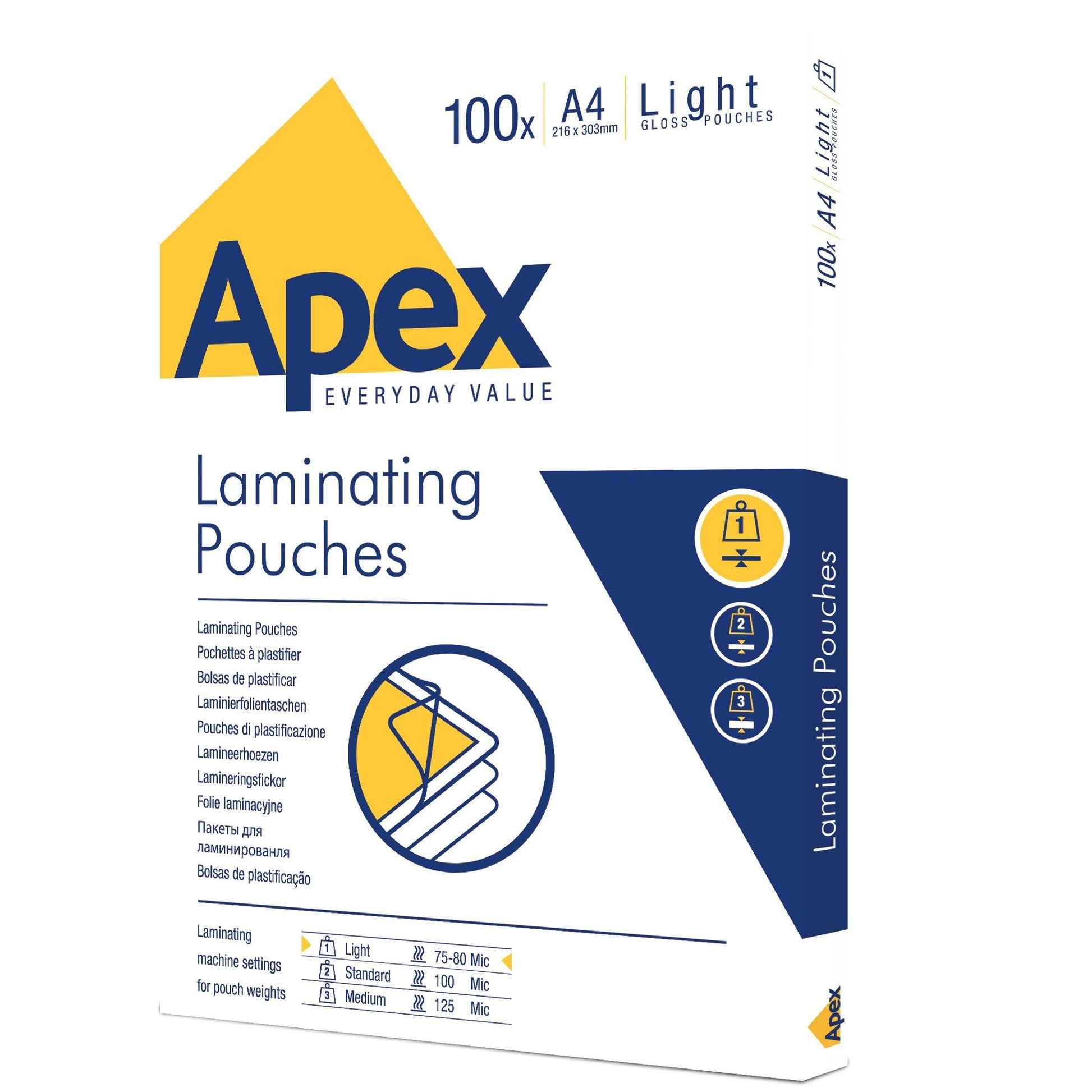 ValueX Laminating Pouch A4 2x75 Micron Gloss (Pack 100) 6003201 - ONE CLICK SUPPLIES