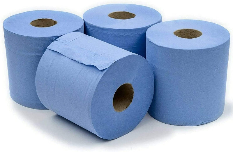 Janit-X Eco 100% Recycled Centrefeed Rolls Blue 6 x 150m CHSA Accredited - ONE CLICK SUPPLIES