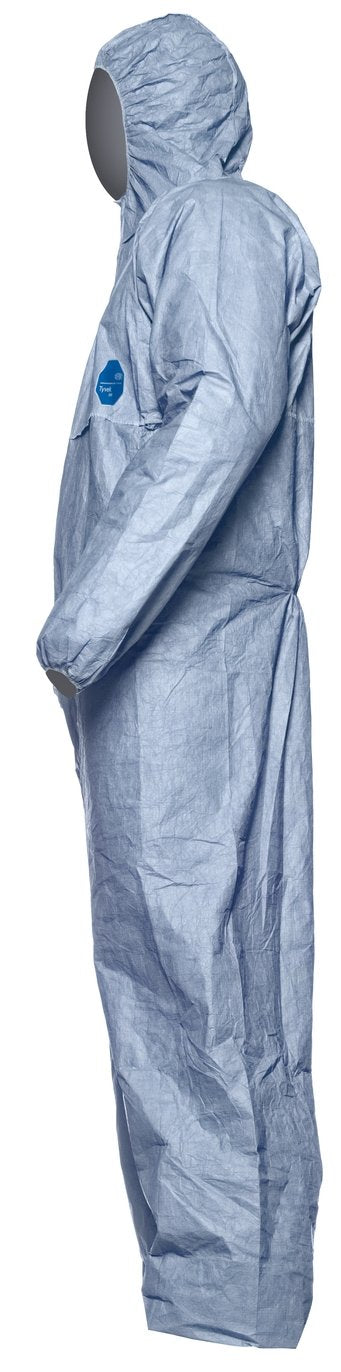 Tyvek 500 Xpert Blue Hooded Coverall (All Sizes) - ONE CLICK SUPPLIES