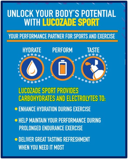 Lucozade Sport Orange 500ml Bottles (Pack of 12)