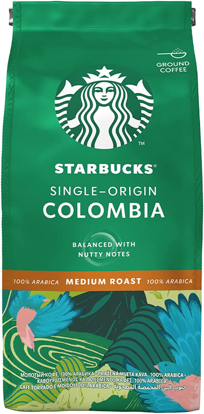 Starbucks Single-Origin Colombia Medium Roast Ground Coffee, 200g - ONE CLICK SUPPLIES