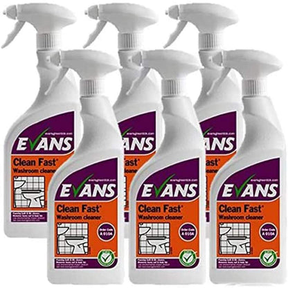 Evans Vanodine Clean Fast Washroom Cleaner 750ml - ONE CLICK SUPPLIES