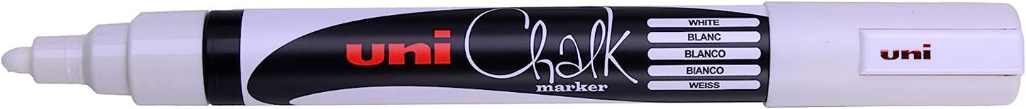 Uni-Ball UniChalk Chalk Marker Medium White (Pack of 4) 153494342