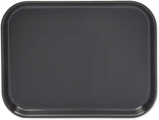 Fixtures Black Plastic Fast Food Serving Tray {34cm x 26cm}