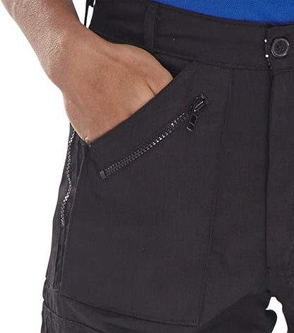 Beeswift Action Work Trousers in Black {All Sizes} - ONE CLICK SUPPLIES