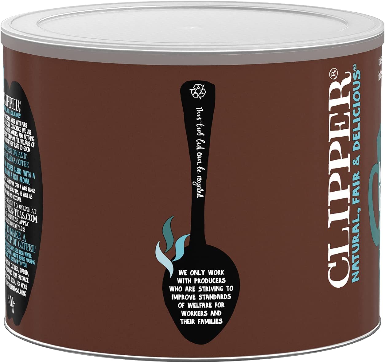 Clipper Fairtrade Arabica Organic Coffee 500g - ONE CLICK SUPPLIES