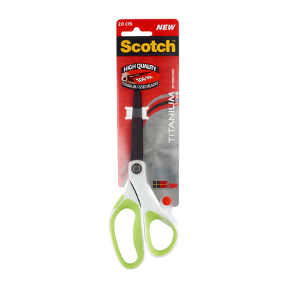 Scotch Titanium Scissors 200mm Green/Grey 1458T - 7000034006 - ONE CLICK SUPPLIES