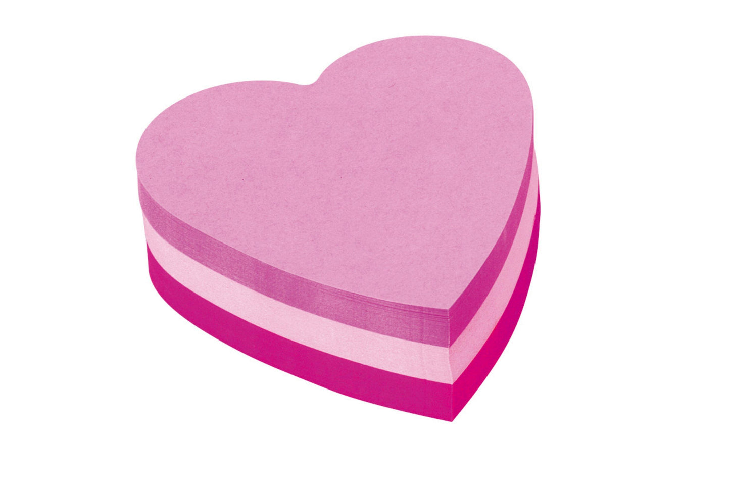 Post-it Heart Shaped Block Pad 70x70mm 225 Sheets Pink 2007H - 7100172402 - ONE CLICK SUPPLIES