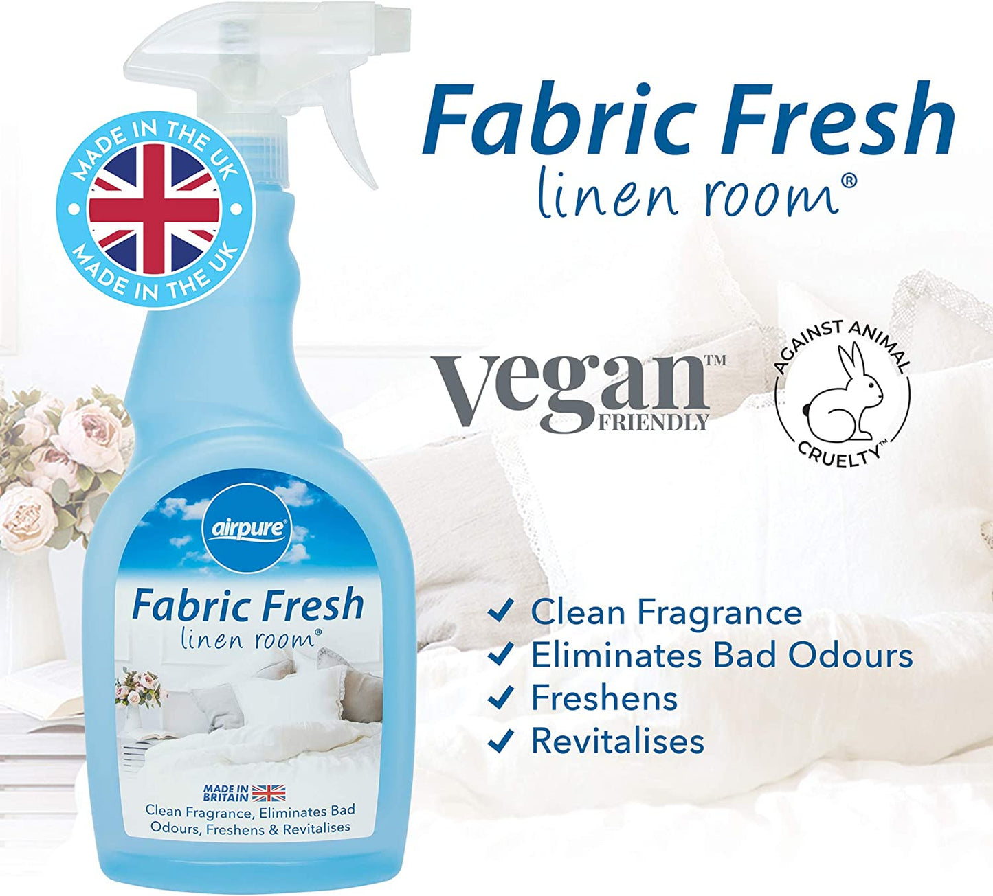 Airpure Fabric Freshener Linen Room 750ml - ONE CLICK SUPPLIES