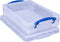 Really Useful Clear Plastic Storage Box 4L - ONE CLICK SUPPLIES