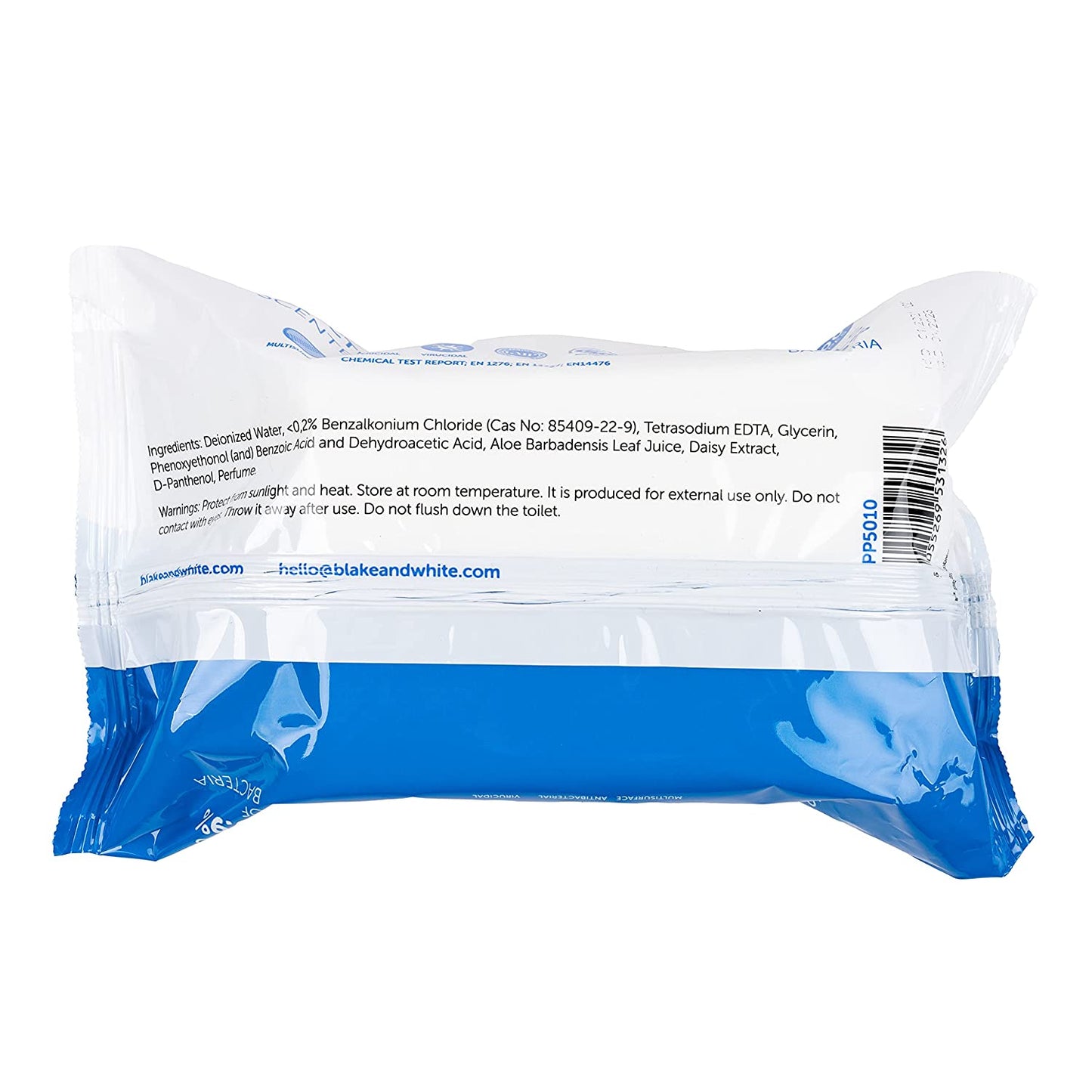 Blake & White PP5010 Purely Protect Antibacterial & Virucidal Wet Wipes Pack of 100