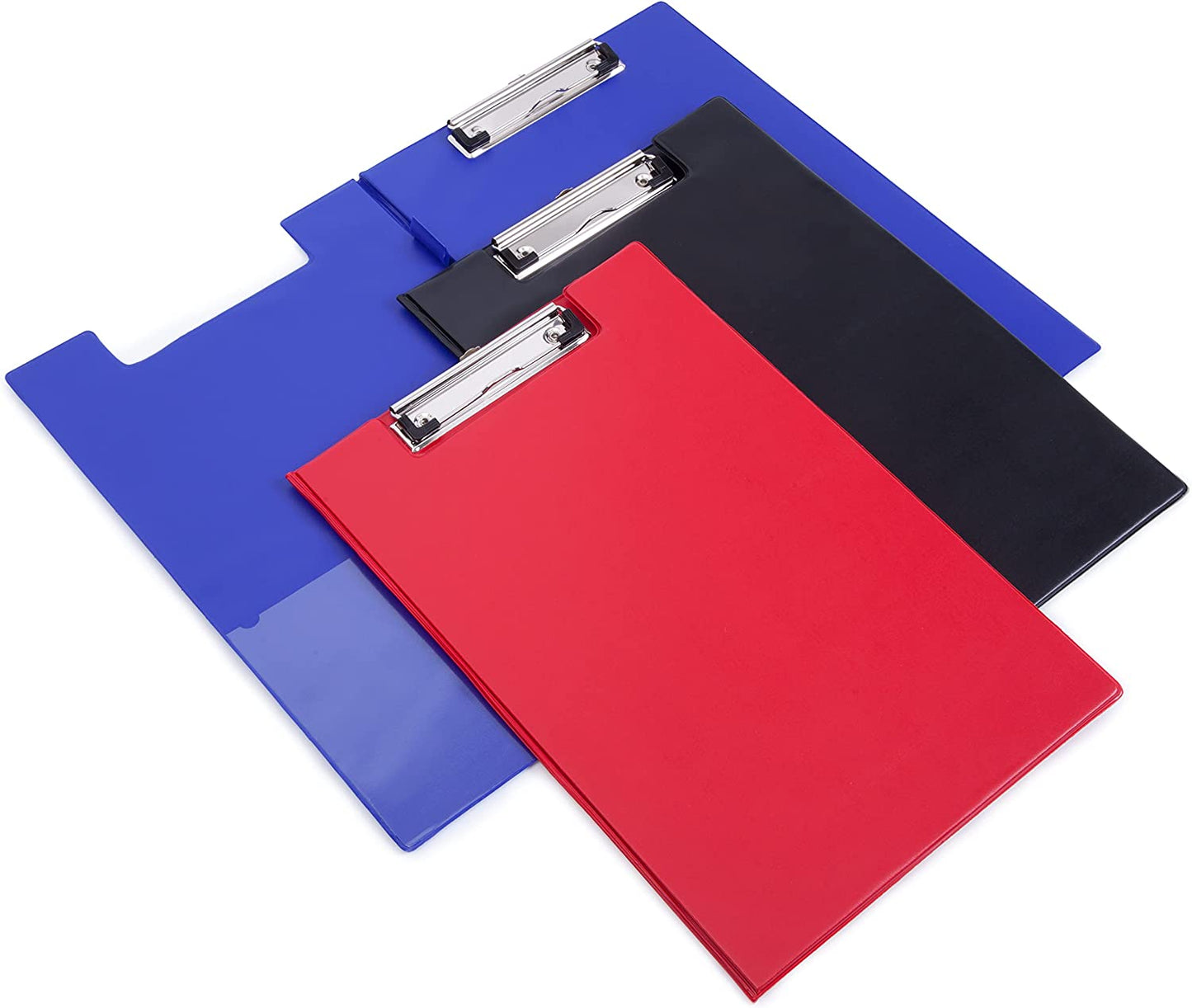 Rapesco Foldover Clipboard with Interior Pocket Foolscap Red VFDCB0R3