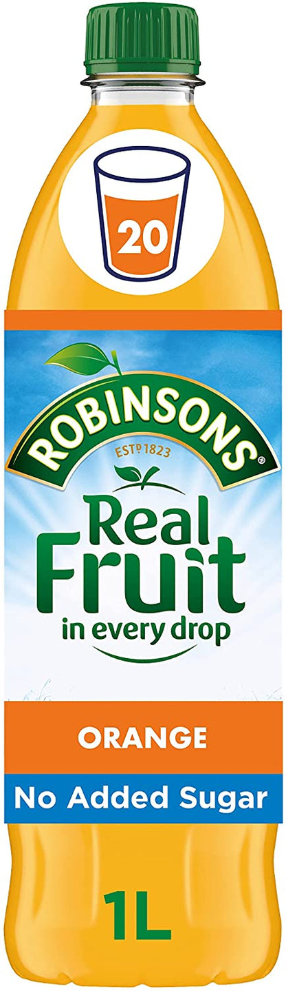 Robinsons Orange Squash No Added Sugar 1 Litre 4113 - ONE CLICK SUPPLIES