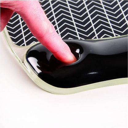 Fellowes Microban Gel Mouse Wrist Rest (Chevron) for Photographic Mouse 9653401