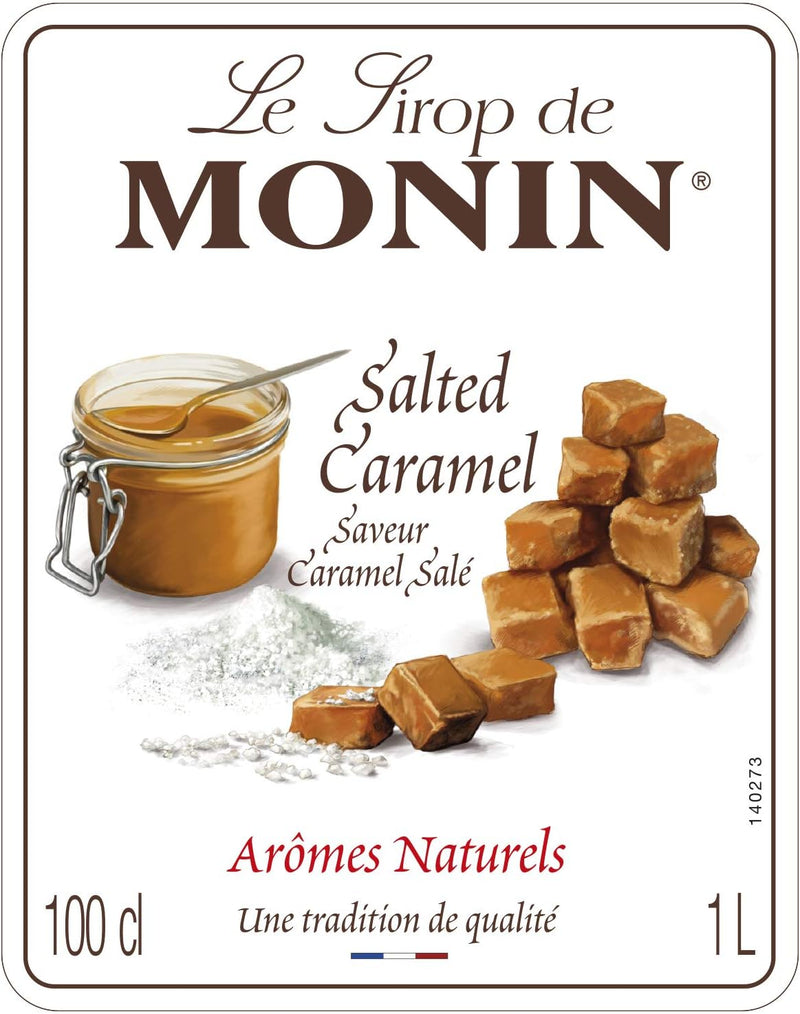 Monin Salted Caramel Coffee Syrup 1litre