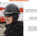 Winter Hard Hat Liner, Thermal Fleece Lining, Shoulder Length, Black