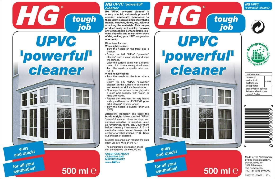 HG Tough Job UPVC Powerful Cleaner 500ml