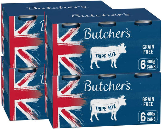 Butcher's Grain Free Tripe Mix in Jelly Wet Dog Food 12 x 400g - ONE CLICK SUPPLIES