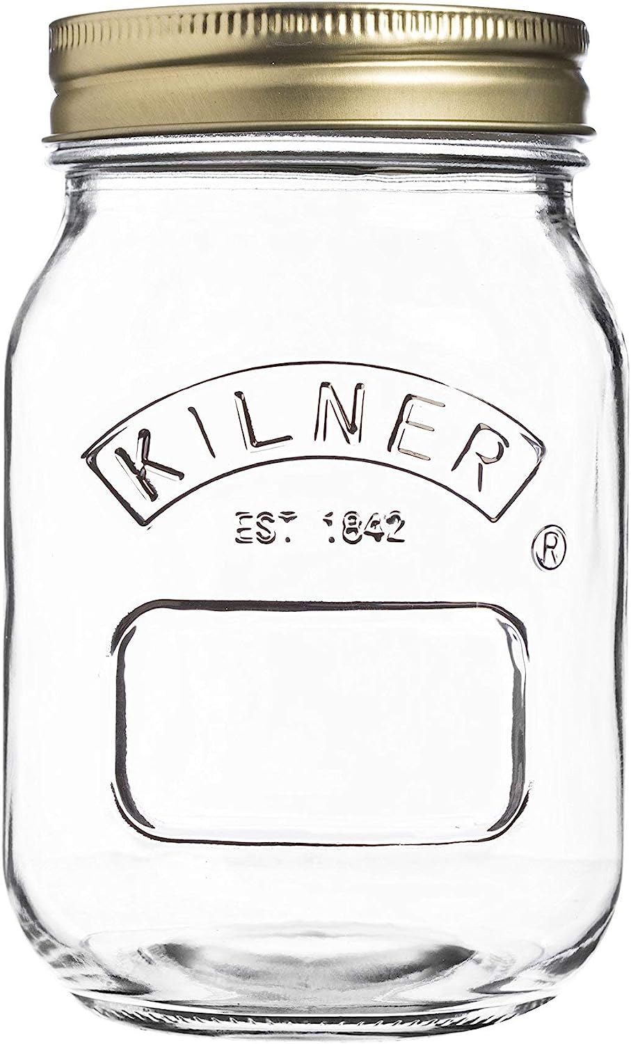 Kilner Round Glass Screw Top Lid Preservation Storage Jar, 0.5 L