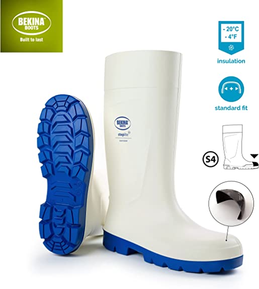 Bekina Easygrip Full Safety Boot White  {All Sizes} - ONE CLICK SUPPLIES