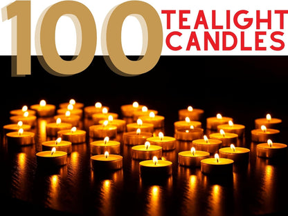 Price Tealights Candles x 100's {4 hour Burn}