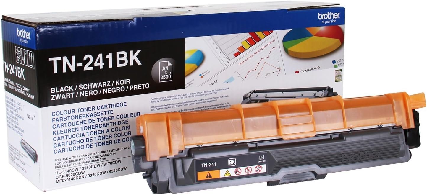 Genuine Brother TN-241 & TN-245 Toner Cartridge Multipack (TN-241BK/TN-245C/TN-245M/TN-245Y)